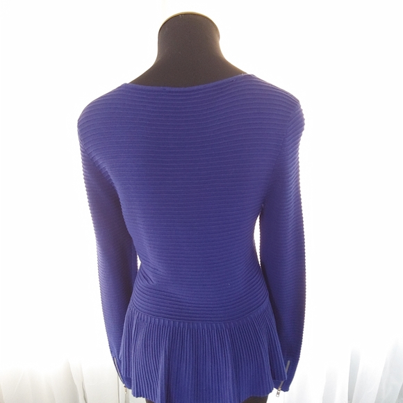 INC Royal Blue Cardigan Sweater - Picture 2 of 6